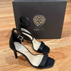 Vince Camuto stiletto heel brings black leather